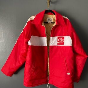 80’s Coke Red and White Jacket by Apollo Sportswear.